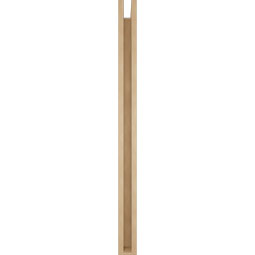 Ekena Millwork - BKTUR0352X36X48THR05RCPR - Timberthane Faux Wood Thorton Style Bracket w/ Offset Brace, Block Ends, 3 1/2"W x 36"D x 48"H, Primed Tan