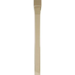 Ekena Millwork - BKTUR0352X40X40THR05RCPR - Timberthane Faux Wood Thorton Style Bracket w/ Offset Brace, Block Ends, 3 1/2"W x 40"D x 40"H, Primed Tan