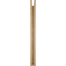 Ekena Millwork - BKTUR0352X40X40THR05RCPR - Timberthane Faux Wood Thorton Style Bracket w/ Offset Brace, Block Ends, 3 1/2"W x 40"D x 40"H, Primed Tan