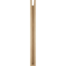 Ekena Millwork - BKTUR0352X42X42THR05RCPR - Timberthane Faux Wood Thorton Style Bracket w/ Offset Brace, Block Ends, 3 1/2"W x 42"D x 42"H, Primed Tan