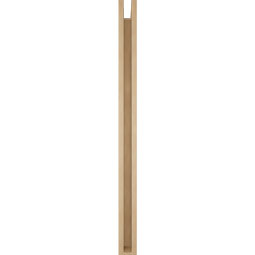 Ekena Millwork - BKTUR0352X42X48THR05RCPR - Timberthane Faux Wood Thorton Style Bracket w/ Offset Brace, Block Ends, 3 1/2"W x 42"D x 48"H, Primed Tan