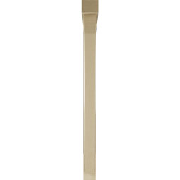 Ekena Millwork - BKTUR0352X44X44THR05RCPR - Timberthane Faux Wood Thorton Style Bracket w/ Offset Brace, Block Ends, 3 1/2"W x 44"D x 44"H, Primed Tan