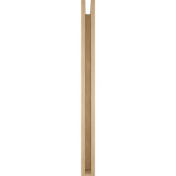 Ekena Millwork - BKTUR0352X44X44THR05RCPR - Timberthane Faux Wood Thorton Style Bracket w/ Offset Brace, Block Ends, 3 1/2"W x 44"D x 44"H, Primed Tan