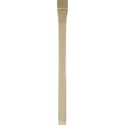 Ekena Millwork - BKTUR0352X48X48THR05RCPR - Timberthane Faux Wood Thorton Style Bracket w/ Offset Brace, Block Ends, 3 1/2"W x 48"D x 48"H, Primed Tan