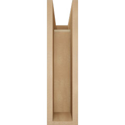 Ekena Millwork - BKTUR0554X14X22THR05RCPR - Timberthane Faux Wood Thorton Style Bracket w/ Offset Brace, Block Ends, 5 1/2"W x 14"D x 22"H, Primed Tan