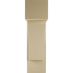 Ekena Millwork - BKTUR0554X16X20THR05RCPR - Timberthane Faux Wood Thorton Style Bracket w/ Offset Brace, Block Ends, 5 1/2"W x 16"D x 20"H, Primed Tan