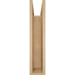 Ekena Millwork - BKTUR0554X18X26THR05RCPR - Timberthane Faux Wood Thorton Style Bracket w/ Offset Brace, Block Ends, 5 1/2"W x 18"D x 26"H, Primed Tan