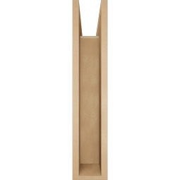 Ekena Millwork - BKTUR0554X24X28THR05RCPR - Timberthane Faux Wood Thorton Style Bracket w/ Offset Brace, Block Ends, 5 1/2"W x 24"D x 28"H, Primed Tan