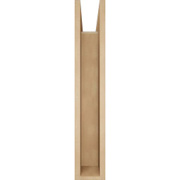 Ekena Millwork - BKTUR0554X24X32THR05RCPR - Timberthane Faux Wood Thorton Style Bracket w/ Offset Brace, Block Ends, 5 1/2"W x 24"D x 32"H, Primed Tan