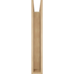 Ekena Millwork - BKTUR0554X24X36THR05RCPR - Timberthane Faux Wood Thorton Style Bracket w/ Offset Brace, Block Ends, 5 1/2"W x 24"D x 36"H, Primed Tan