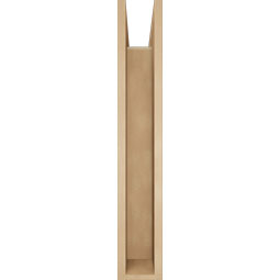 Ekena Millwork - BKTUR0554X26X34THR05RCPR - Timberthane Faux Wood Thorton Style Bracket w/ Offset Brace, Block Ends, 5 1/2"W x 26"D x 34"H, Primed Tan