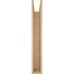Ekena Millwork - BKTUR0554X32X38THR05RCPR - Timberthane Faux Wood Thorton Style Bracket w/ Offset Brace, Block Ends, 5 1/2"W x 32"D x 38"H, Primed Tan