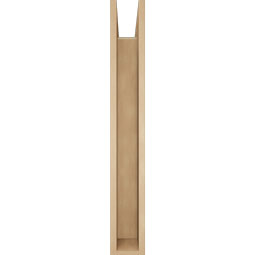 Ekena Millwork - BKTUR0554X32X40THR05RCPR - Timberthane Faux Wood Thorton Style Bracket w/ Offset Brace, Block Ends, 5 1/2"W x 32"D x 40"H, Primed Tan