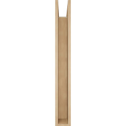 Ekena Millwork - BKTUR0554X32X44THR05RCPR - Timberthane Faux Wood Thorton Style Bracket w/ Offset Brace, Block Ends, 5 1/2"W x 32"D x 44"H, Primed Tan