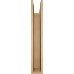Ekena Millwork - BKTUR0554X34X34THR05RCPR - Timberthane Faux Wood Thorton Style Bracket w/ Offset Brace, Block Ends, 5 1/2"W x 34"D x 34"H, Primed Tan