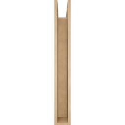 Ekena Millwork - BKTUR0554X34X42THR05RCPR - Timberthane Faux Wood Thorton Style Bracket w/ Offset Brace, Block Ends, 5 1/2"W x 34"D x 42"H, Primed Tan