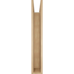 Ekena Millwork - BKTUR0554X36X36THR05RCPR - Timberthane Faux Wood Thorton Style Bracket w/ Offset Brace, Block Ends, 5 1/2"W x 36"D x 36"H, Primed Tan