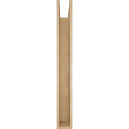 Ekena Millwork - BKTUR0554X36X44THR05RCPR - Timberthane Faux Wood Thorton Style Bracket w/ Offset Brace, Block Ends, 5 1/2"W x 36"D x 44"H, Primed Tan