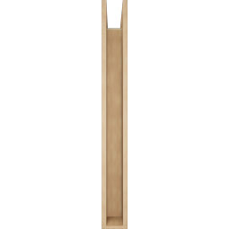 Ekena Millwork - BKTUR0554X36X48THR05RCPR - Timberthane Faux Wood Thorton Style Bracket w/ Offset Brace, Block Ends, 5 1/2"W x 36"D x 48"H, Primed Tan