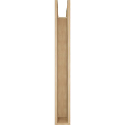 Ekena Millwork - BKTUR0554X38X44THR05RCPR - Timberthane Faux Wood Thorton Style Bracket w/ Offset Brace, Block Ends, 5 1/2"W x 38"D x 44"H, Primed Tan