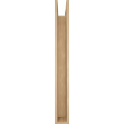 Ekena Millwork - BKTUR0554X42X48THR05RCPR - Timberthane Faux Wood Thorton Style Bracket w/ Offset Brace, Block Ends, 5 1/2"W x 42"D x 48"H, Primed Tan