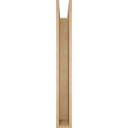 Ekena Millwork - BKTUR0554X44X44THR05RCPR - Timberthane Faux Wood Thorton Style Bracket w/ Offset Brace, Block Ends, 5 1/2"W x 44"D x 44"H, Primed Tan