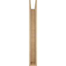 Ekena Millwork - BKTUR0554X46X46THR05RCPR - Timberthane Faux Wood Thorton Style Bracket w/ Offset Brace, Block Ends, 5 1/2"W x 46"D x 46"H, Primed Tan