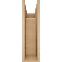 Ekena Millwork - BKTUR0756X18X26THR05RCPR - Timberthane Faux Wood Thorton Style Bracket w/ Offset Brace, Block Ends, 7 1/2"W x 18"D x 26"H, Primed Tan