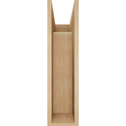 Ekena Millwork - BKTUR0756X18X30THR05RCPR - Timberthane Faux Wood Thorton Style Bracket w/ Offset Brace, Block Ends, 7 1/2"W x 18"D x 30"H, Primed Tan
