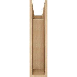 Ekena Millwork - BKTUR0756X20X32THR05RCPR - Timberthane Faux Wood Thorton Style Bracket w/ Offset Brace, Block Ends, 7 1/2"W x 20"D x 32"H, Primed Tan