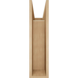 Ekena Millwork - BKTUR0756X22X30THR05RCPR - Timberthane Faux Wood Thorton Style Bracket w/ Offset Brace, Block Ends, 7 1/2"W x 22"D x 30"H, Primed Tan