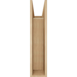 Ekena Millwork - BKTUR0756X22X34THR05RCPR - Timberthane Faux Wood Thorton Style Bracket w/ Offset Brace, Block Ends, 7 1/2"W x 22"D x 34"H, Primed Tan