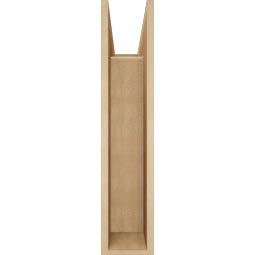 Ekena Millwork - BKTUR0756X24X36THR05RCPR - Timberthane Faux Wood Thorton Style Bracket w/ Offset Brace, Block Ends, 7 1/2"W x 24"D x 36"H, Primed Tan