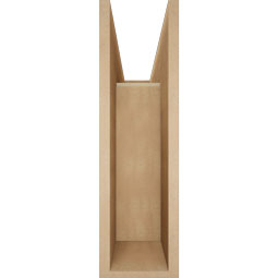 Ekena Millwork - BKTUR0756X26X26THR05RCPR - Timberthane Faux Wood Thorton Style Bracket w/ Offset Brace, Block Ends, 7 1/2"W x 26"D x 26"H, Primed Tan