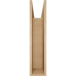 Ekena Millwork - BKTUR0756X26X34THR05RCPR - Timberthane Faux Wood Thorton Style Bracket w/ Offset Brace, Block Ends, 7 1/2"W x 26"D x 34"H, Primed Tan
