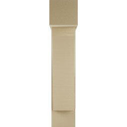 Ekena Millwork - BKTUR0756X26X38THR05RCPR - Timberthane Faux Wood Thorton Style Bracket w/ Offset Brace, Block Ends, 7 1/2"W x 26"D x 38"H, Primed Tan