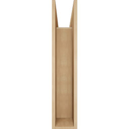 Ekena Millwork - BKTUR0756X26X38THR05RCPR - Timberthane Faux Wood Thorton Style Bracket w/ Offset Brace, Block Ends, 7 1/2"W x 26"D x 38"H, Primed Tan