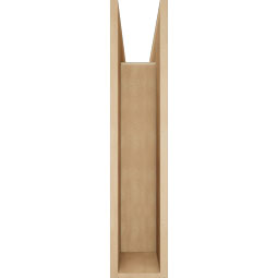 Ekena Millwork - BKTUR0756X28X36THR05RCPR - Timberthane Faux Wood Thorton Style Bracket w/ Offset Brace, Block Ends, 7 1/2"W x 28"D x 36"H, Primed Tan
