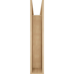 Ekena Millwork - BKTUR0756X28X40THR05RCPR - Timberthane Faux Wood Thorton Style Bracket w/ Offset Brace, Block Ends, 7 1/2"W x 28"D x 40"H, Primed Tan