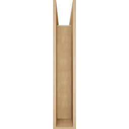 Ekena Millwork - BKTUR0756X30X42THR05RCPR - Timberthane Faux Wood Thorton Style Bracket w/ Offset Brace, Block Ends, 7 1/2"W x 30"D x 42"H, Primed Tan