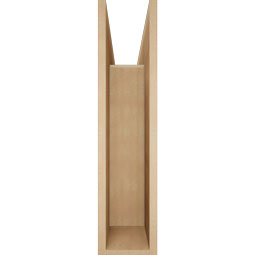 Ekena Millwork - BKTUR0756X32X32THR05RCPR - Timberthane Faux Wood Thorton Style Bracket w/ Offset Brace, Block Ends, 7 1/2"W x 32"D x 32"H, Primed Tan