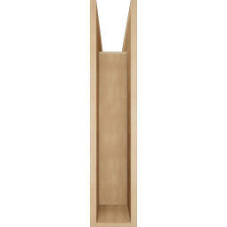 Ekena Millwork - BKTUR0756X32X36THR05RCPR - Timberthane Faux Wood Thorton Style Bracket w/ Offset Brace, Block Ends, 7 1/2"W x 32"D x 36"H, Primed Tan