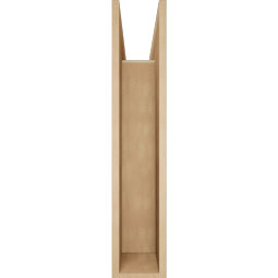 Ekena Millwork - BKTUR0756X32X38THR05RCPR - Timberthane Faux Wood Thorton Style Bracket w/ Offset Brace, Block Ends, 7 1/2"W x 32"D x 38"H, Primed Tan