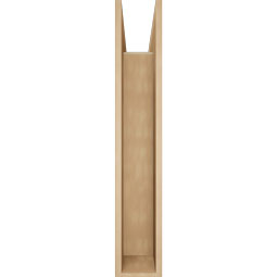 Ekena Millwork - BKTUR0756X32X44THR05RCPR - Timberthane Faux Wood Thorton Style Bracket w/ Offset Brace, Block Ends, 7 1/2"W x 32"D x 44"H, Primed Tan