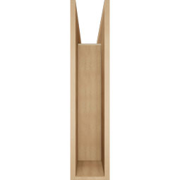 Ekena Millwork - BKTUR0756X34X34THR05RCPR - Timberthane Faux Wood Thorton Style Bracket w/ Offset Brace, Block Ends, 7 1/2"W x 34"D x 34"H, Primed Tan