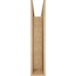 Ekena Millwork - BKTUR0756X34X38THR05RCPR - Timberthane Faux Wood Thorton Style Bracket w/ Offset Brace, Block Ends, 7 1/2"W x 34"D x 38"H, Primed Tan