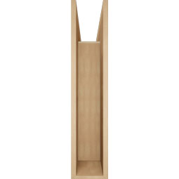 Ekena Millwork - BKTUR0756X36X36THR05RCPR - Timberthane Faux Wood Thorton Style Bracket w/ Offset Brace, Block Ends, 7 1/2"W x 36"D x 36"H, Primed Tan