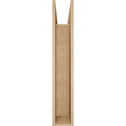 Ekena Millwork - BKTUR0756X36X44THR05RCPR - Timberthane Faux Wood Thorton Style Bracket w/ Offset Brace, Block Ends, 7 1/2"W x 36"D x 44"H, Primed Tan