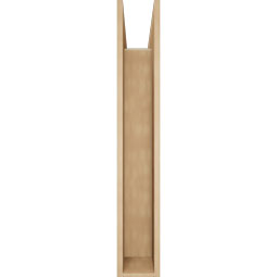 Ekena Millwork - BKTUR0756X36X48THR05RCPR - Timberthane Faux Wood Thorton Style Bracket w/ Offset Brace, Block Ends, 7 1/2"W x 36"D x 48"H, Primed Tan
