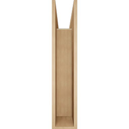 Ekena Millwork - BKTUR0756X38X38THR05RCPR - Timberthane Faux Wood Thorton Style Bracket w/ Offset Brace, Block Ends, 7 1/2"W x 38"D x 38"H, Primed Tan